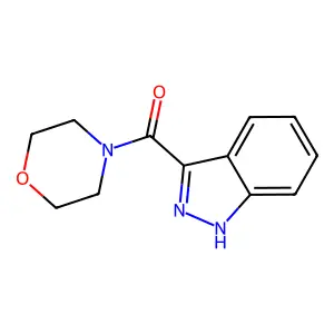 1H-indazol-3-yl(morpholin-4-yl)methanone structure