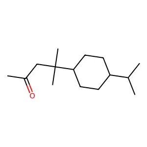 4-(4-(Isopropyl)cyclohexyl)-4-methylpentan-2-one structure