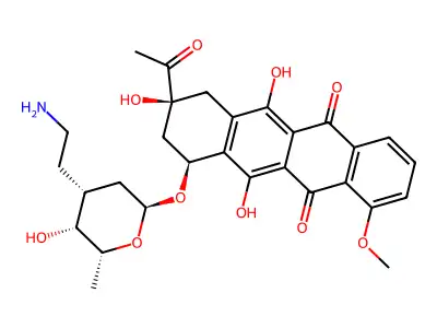 乙氨基柔红霉素 structure