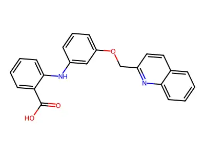 2-[3-(Quinolin-2-ylmethoxy)anilino]benzoate structure