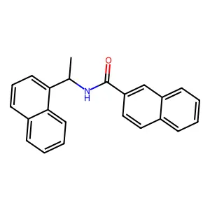 2-Naphthalenecarboxamide, N-[1-(1-naphthalenyl)ethyl]- structure