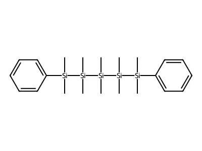 Pentasilane, 1,1,2,2,3,3,4,4,5,5-decamethyl-1,5-diphenyl- structure