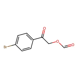2-(4-Bromophenyl)-2-oxoethyl formate structure