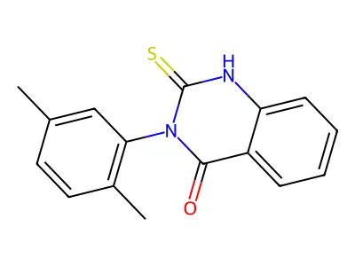 3-(2,5-dimethylphenyl)-2-mercaptoquinazolin-4(3H)-one structure