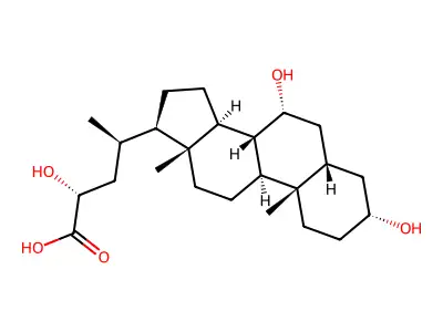 (3alpha,5beta,7alpha,23R)-3,7,23-Trihydroxycholan-24-oic acid structure