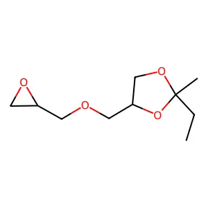 4-[(2,3-Epoxypropoxy)methyl]-2-ethyl-2-methyl-1,3-dioxolane structure