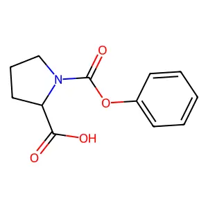(R)-pyrrolidine-1,2-dicarboxylic acid 1-phenyl ester structure