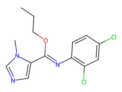 propyl N-(2,4-dichlorophenyl)-3-methylimidazole-4-carboximidate structure