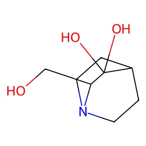 2-(Hydroxymethyl)-1-azabicyclo[2.2.2]octane-3,3-diol structure