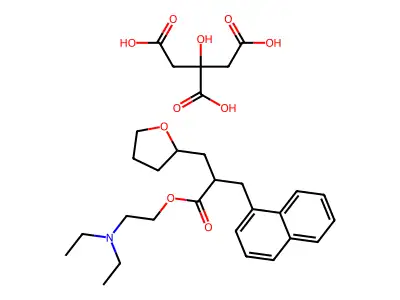 Naftidrofuryl citrate structure