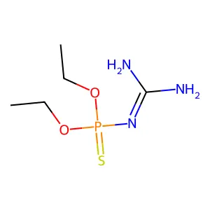 O,O-Diethyl N-carbamimidoylphosphoramidothioate structure