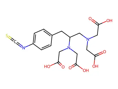 Isothiocyanobenzyl EDTA structure