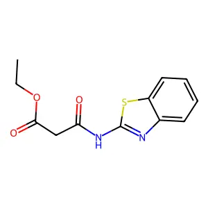 Ethyl 3-(1,3-benzothiazol-2-ylamino)-3-oxopropanoate structure