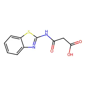 Propanoic acid, 3-(2-benzothiazolylamino)-3-oxo- structure
