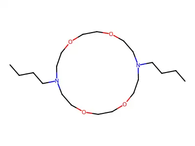 7,16-Dibutyl-1,4,10,13-tetraoxa-7,16-diazacyclooctadecane structure