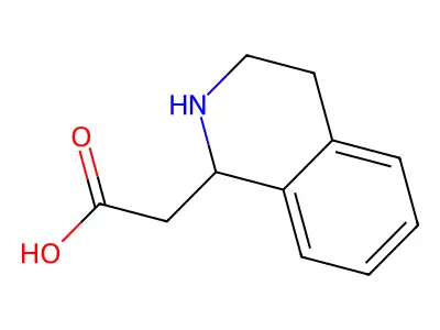 2-[(1S)-1,2,3,4-tetrahydroisoquinolin-1-yl]acetic acid structure