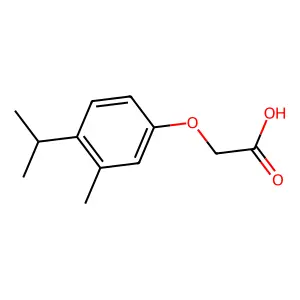 2-(3-Methyl-4-(propan-2-yl)phenoxy)acetic acid structure