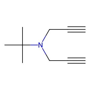 tert-Butylbis(prop-2-yn-1-yl)amine structure