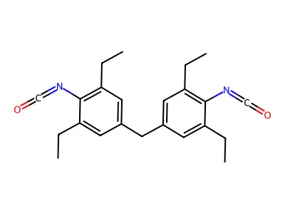 4,4'-Methylenebis(2,6-diethylphenyl isocyanate) structure