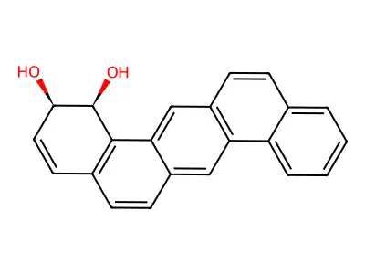 Dibenzoanthracene-1,2-dihydrodiol structure