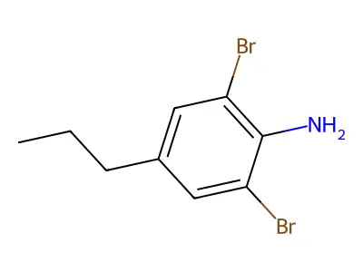2,6-Dibromo-4-(1-methylethyl)benzenamine structure