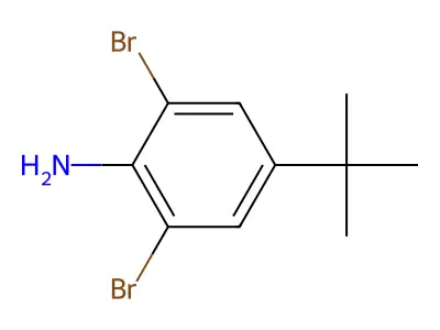 2,6-Dibromo-4-(1,1-dimethylethyl)benzenamine structure