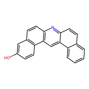 Dibenz(a,j)acridin-3-ol structure