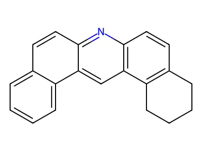 Dibenz(a,j)acridine, 1,2,3,4-tetrahydro- structure