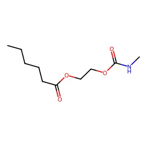 2-(methylcarbamoyloxy)ethyl Hexanoate structure