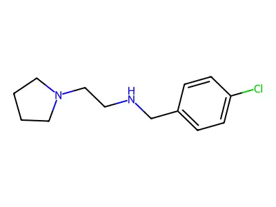 [(4-Chlorophenyl)methyl][2-(pyrrolidin-1-YL)ethyl]amine structure