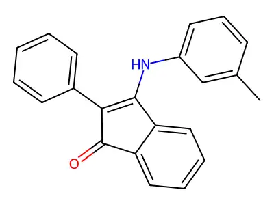 3-((3-Methylphenyl)amino)-2-phenylinden-1-one structure