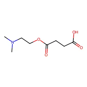 4-[2-(Dimethylamino)ethoxy]-4-oxobutanoic acid structure