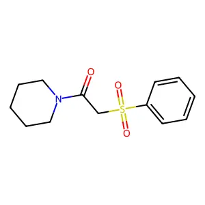 2-(Benzenesulfonyl)-1-piperidin-1-ylethanone structure