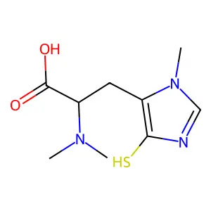 5-Mercapto-N,N,3-trimethyl-L-histidine structure