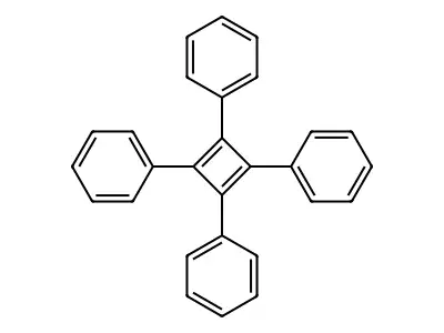 Benzene, 1,1',1'',1'''-(1,3-cyclobutadiene-1,2,3,4-tetrayl)tetrakis- structure