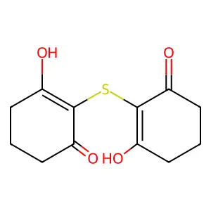 2-Cyclohexen-1-one, 2,2'-thiobis[3-hydroxy- structure