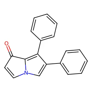 6,7-Diphenyl-1-pyrrolizinone structure
