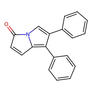 6,7-Diphenyl-3-pyrrolizinone structure