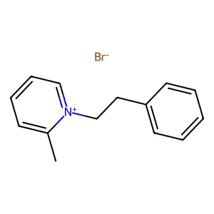 1-苯乙基-2-甲基吡啶鎓溴化物 structure