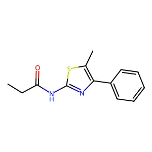 N-(5-methyl-4-phenyl-1,3-thiazol-2-yl)propanamide structure
