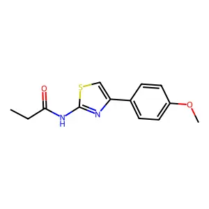 Propanamide, N-[4-(4-methoxyphenyl)-2-thiazolyl]- structure