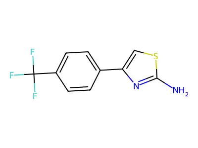 4-(4-(Trifluoromethyl)phenyl)-1,3-thiazol-2-amine structure
