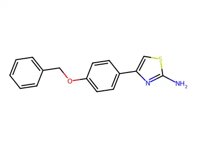 4-(4-(Phenylmethoxy)phenyl)-2-thiazolamine structure