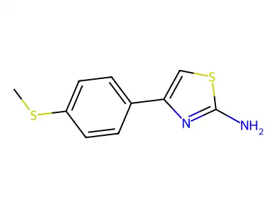 4-[4-(Methylthio)phenyl]-1,3-thiazol-2-amine structure