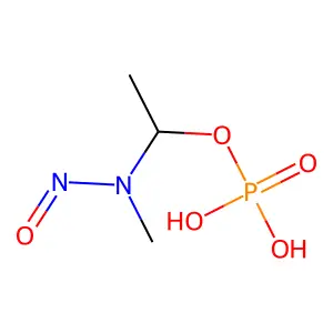 1-(N-Methyl-N-nitrosoamino)ethyl phosphate structure