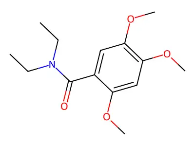 N,N-diethyl-2,4,5-trimethoxybenzamide structure