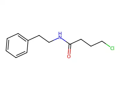 4-chloro-N-(2-phenylethyl)butanamide structure