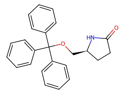 (S)-(+)-5-(Trityloxymethyl)-2-pyrrolidinone structure