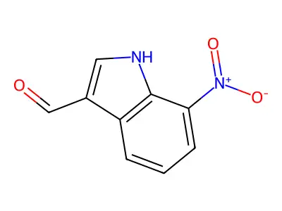 7-nitro-1H-indole-3-carbaldehyde structure