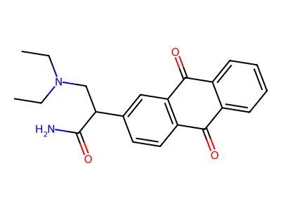 2-(9,10-Dioxo-2-anthracenyl)-3-(diethylamino)-propanamide structure